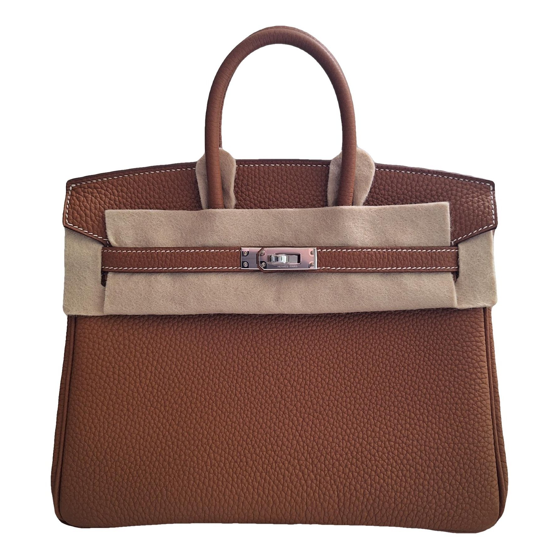 Birkin 25 leather handbag