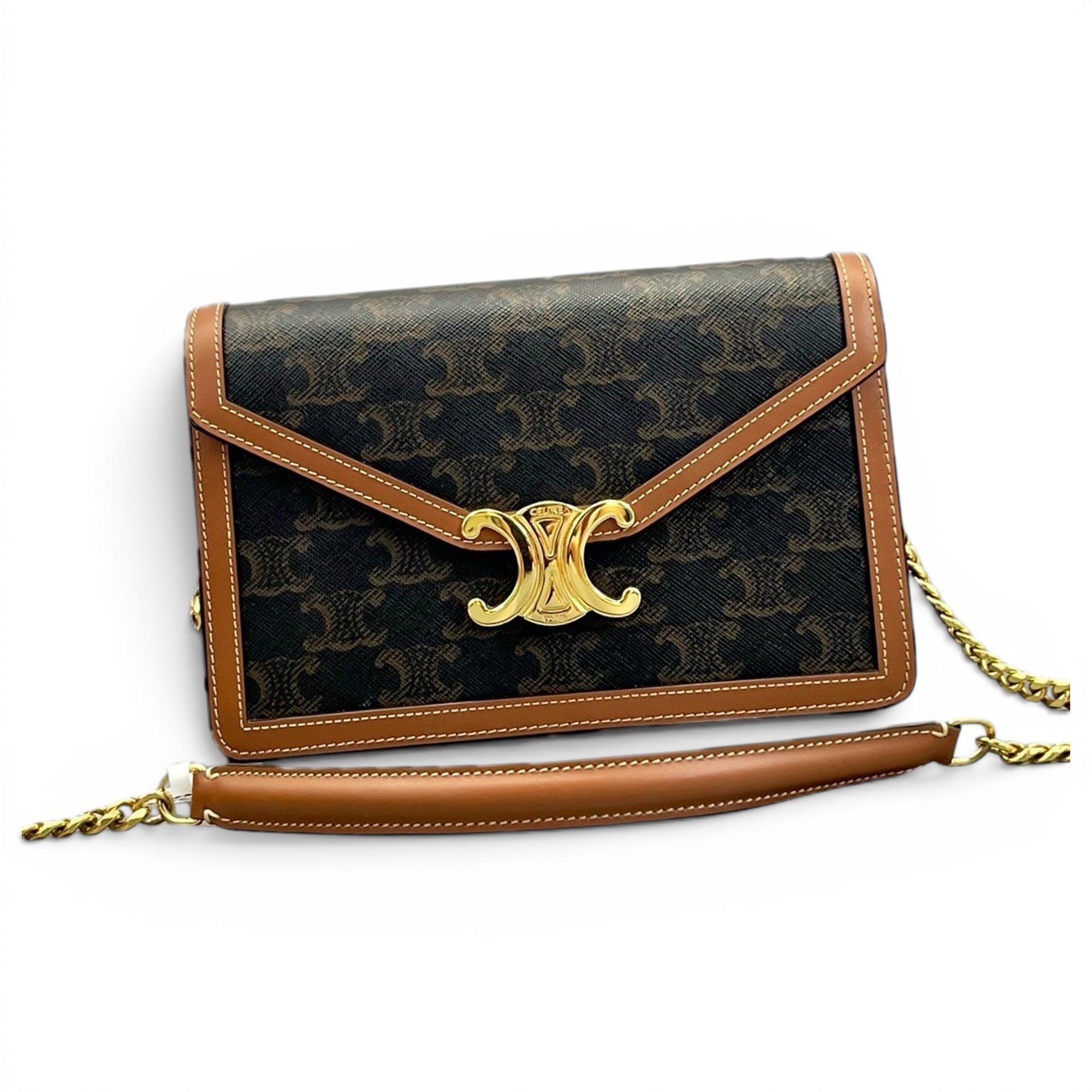 Wallet On Chain Margo leather handbag