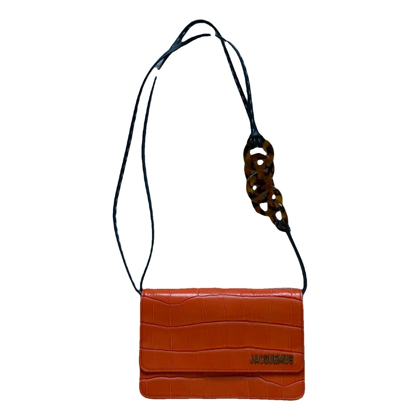 Leather clutch bag