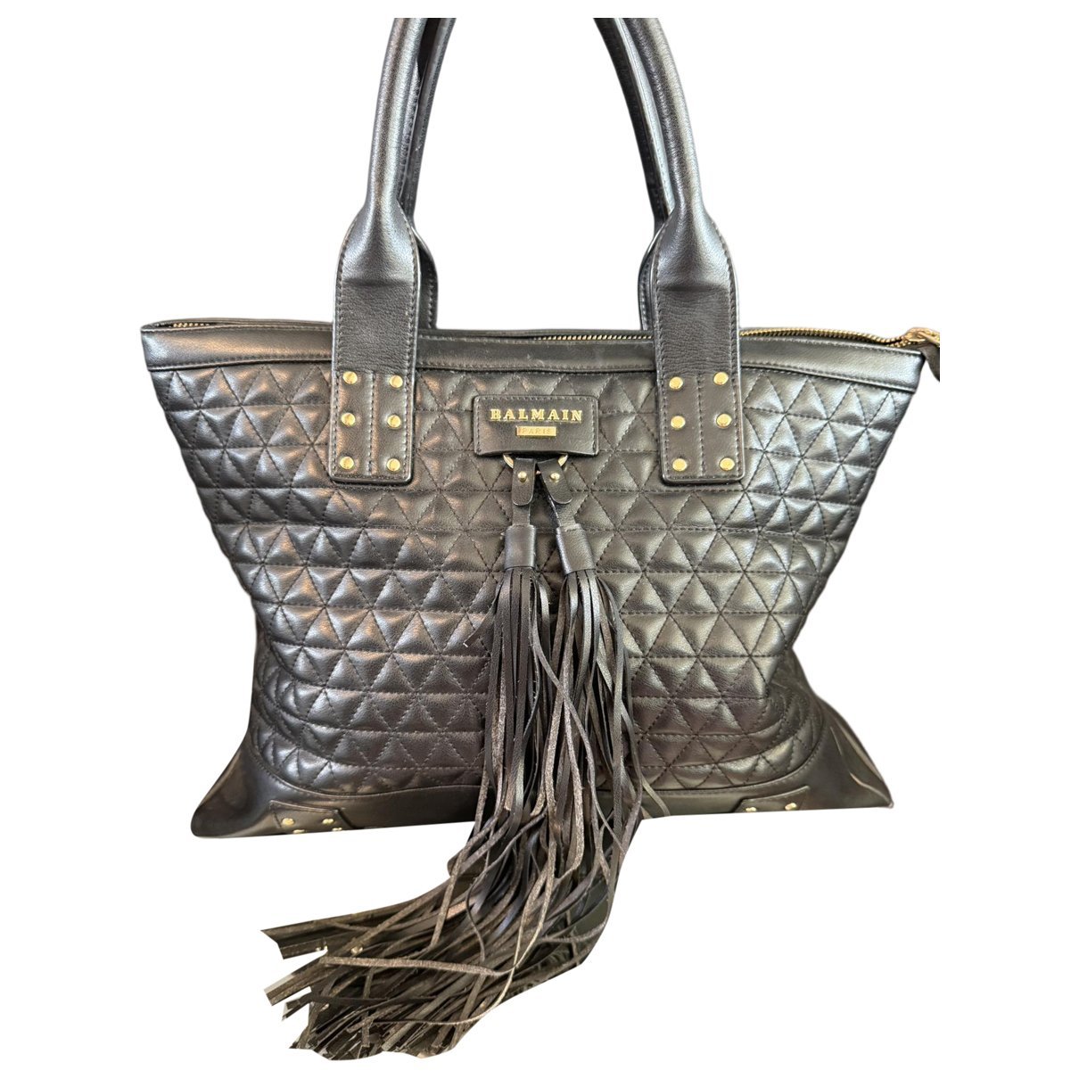 Balmain Leather tote