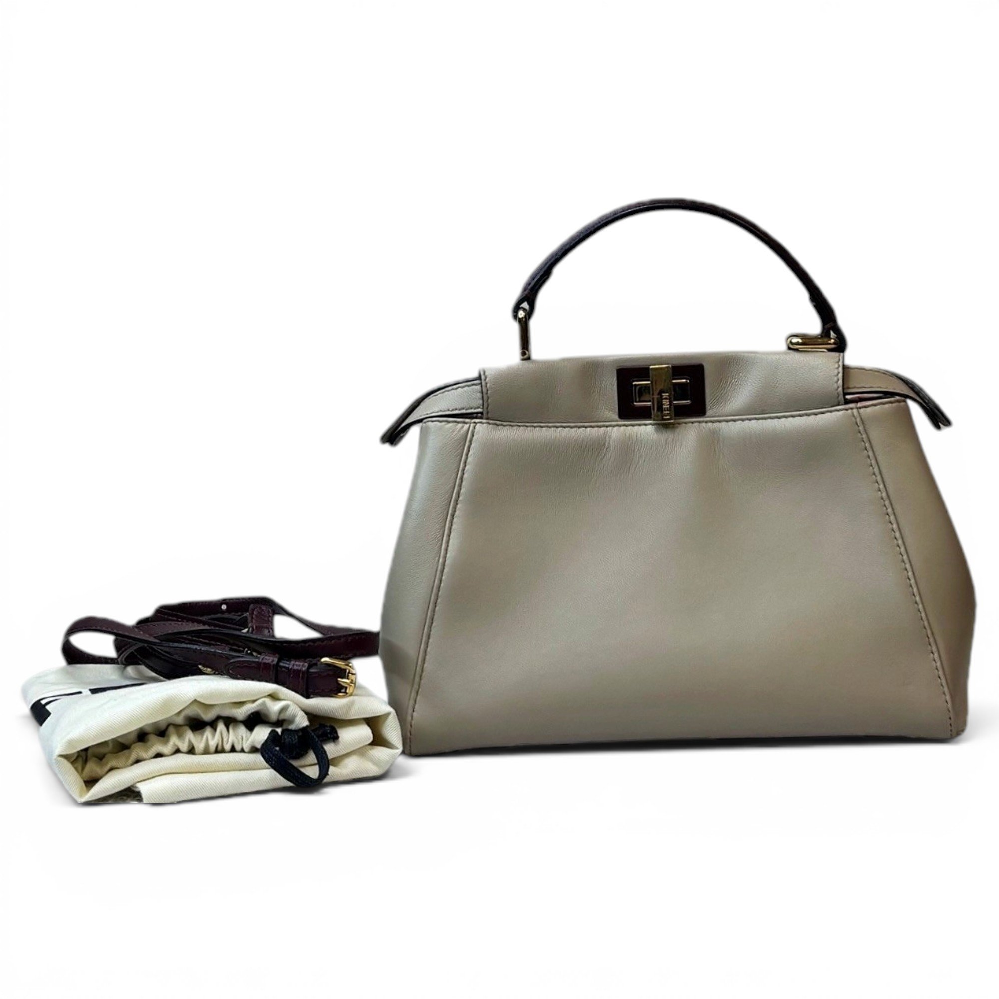 Fendi Peekaboo leather handbag
