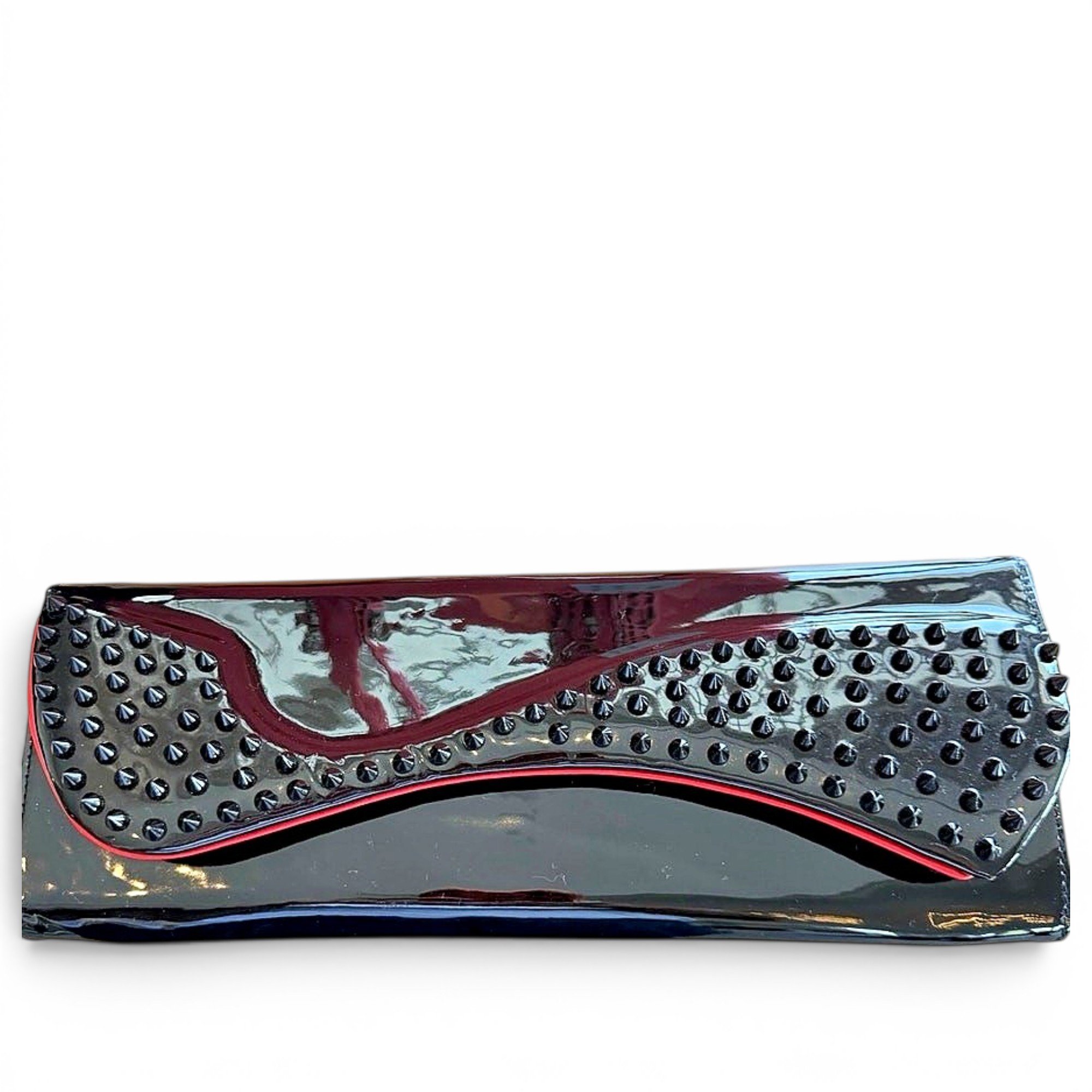 Leather clutch bag
