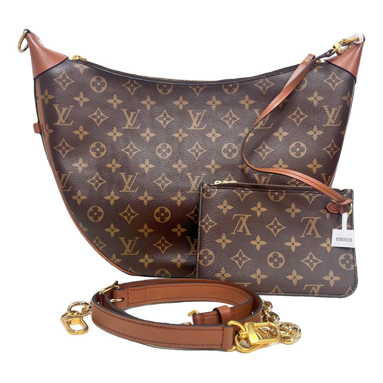 Loop leather handbag