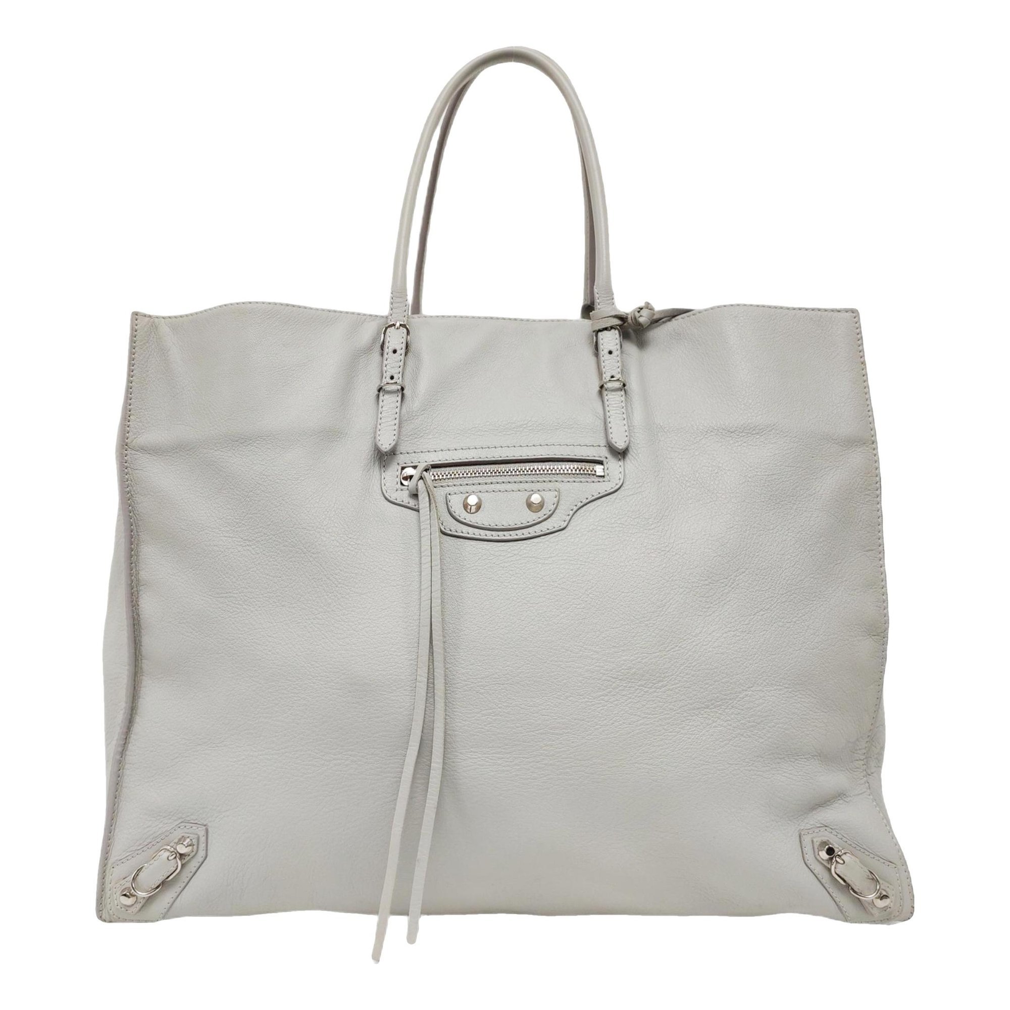 Papier leather handbag