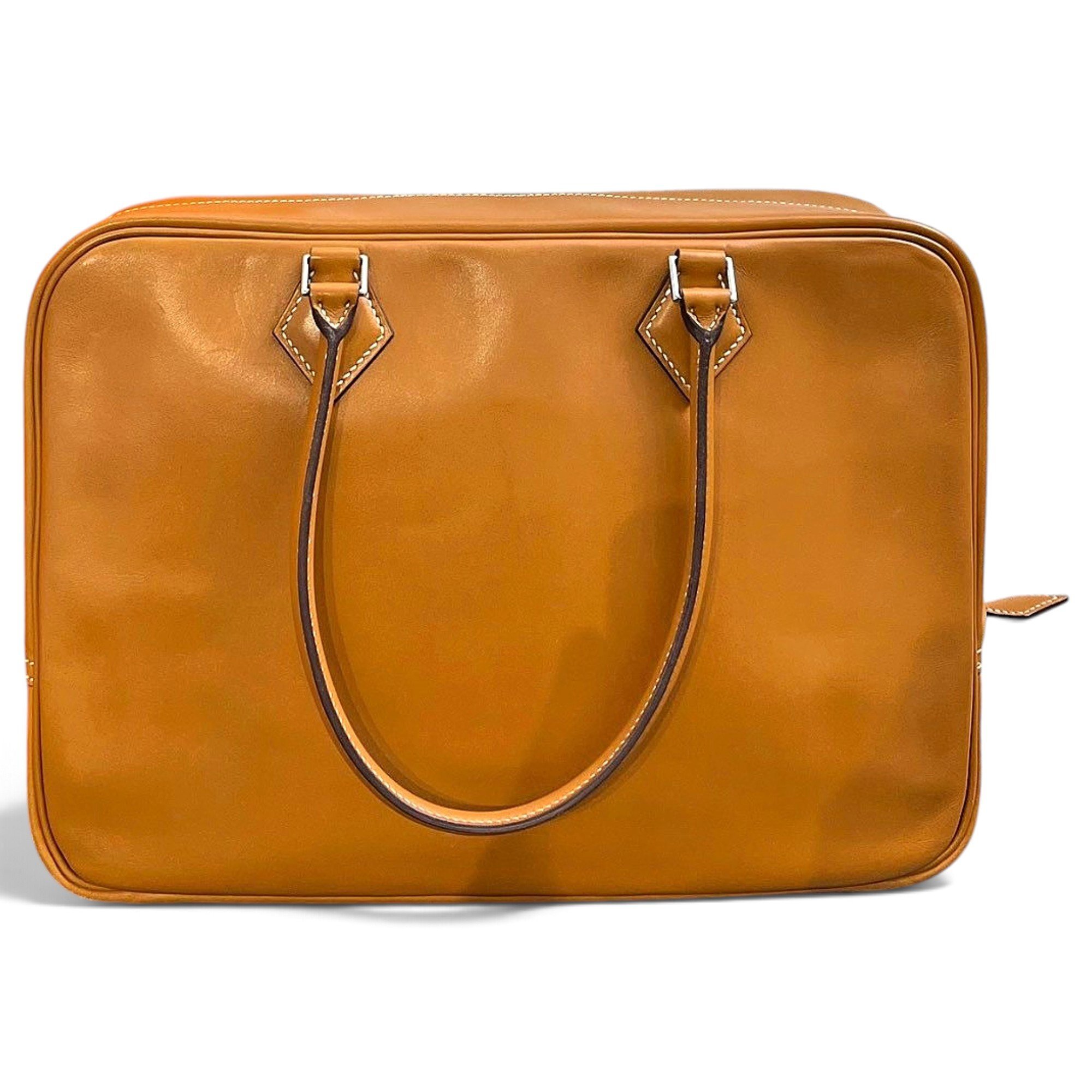 Plume leather handbag