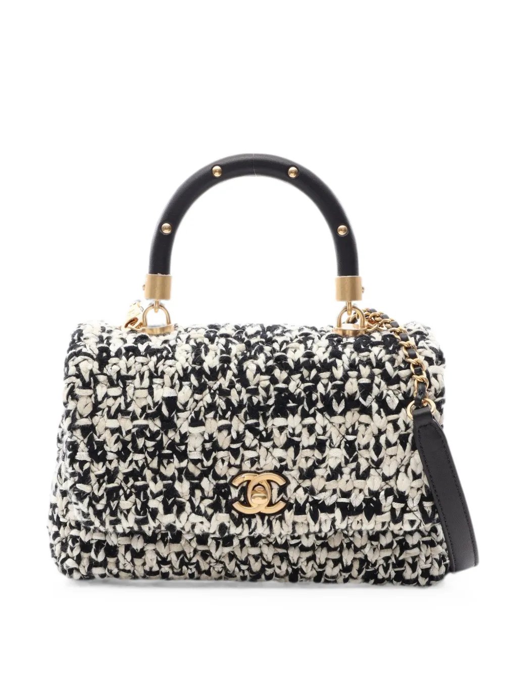 2018 Matelassé tweed handbag