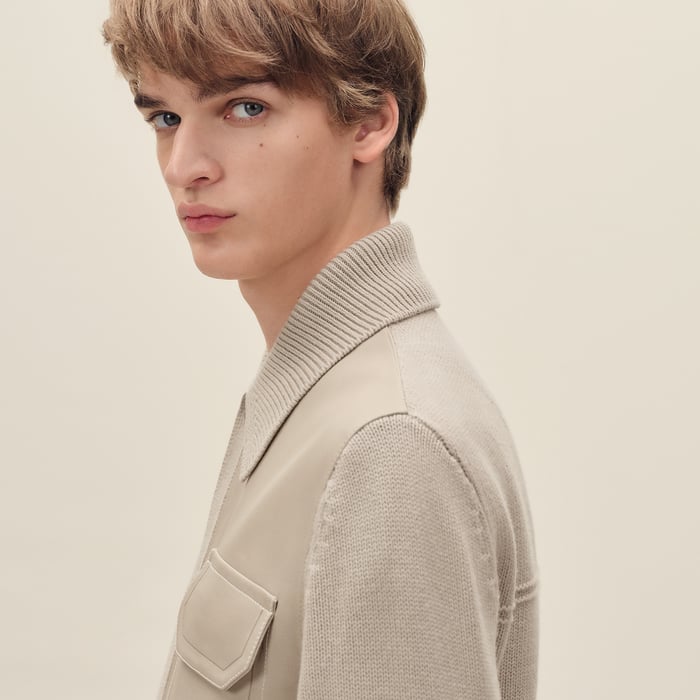 Silex "Devant Cuir" Buttoned Jacket