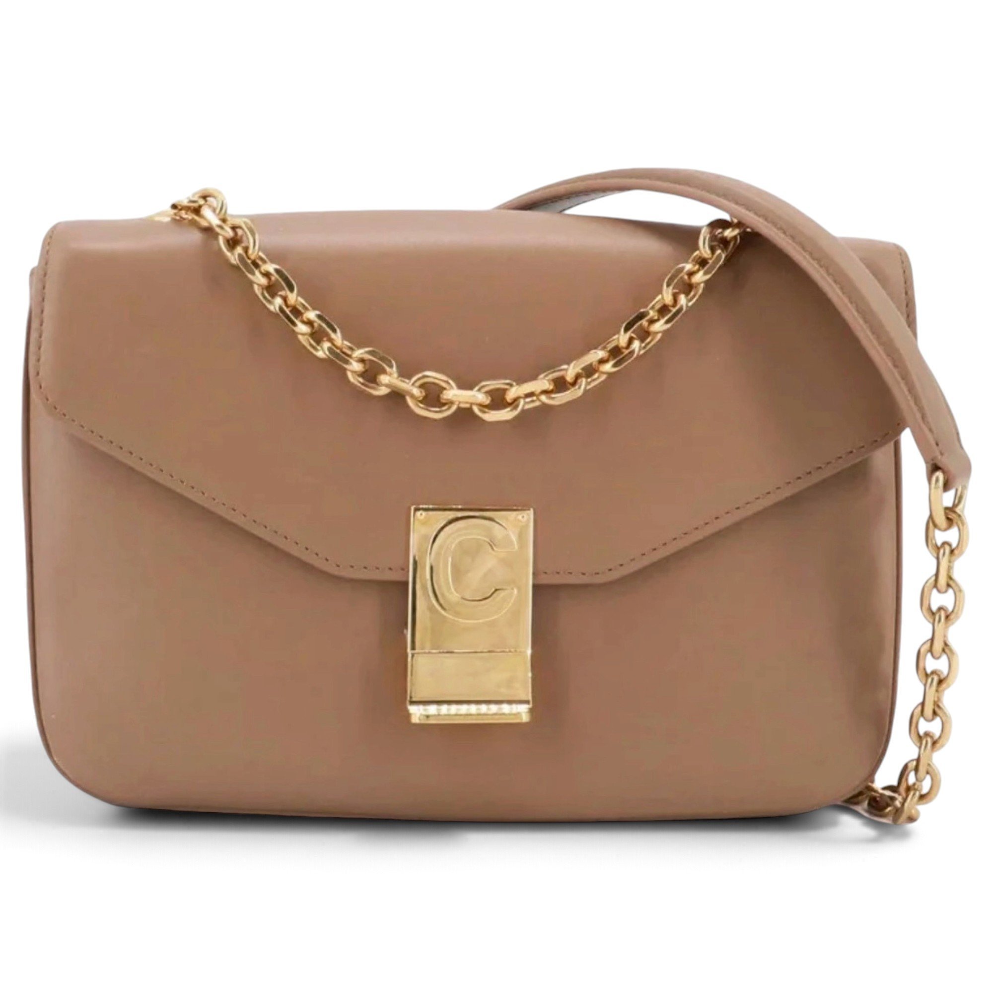 C bag leather handbag