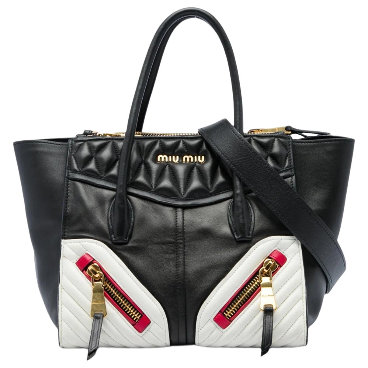 Pocket leather satchel
