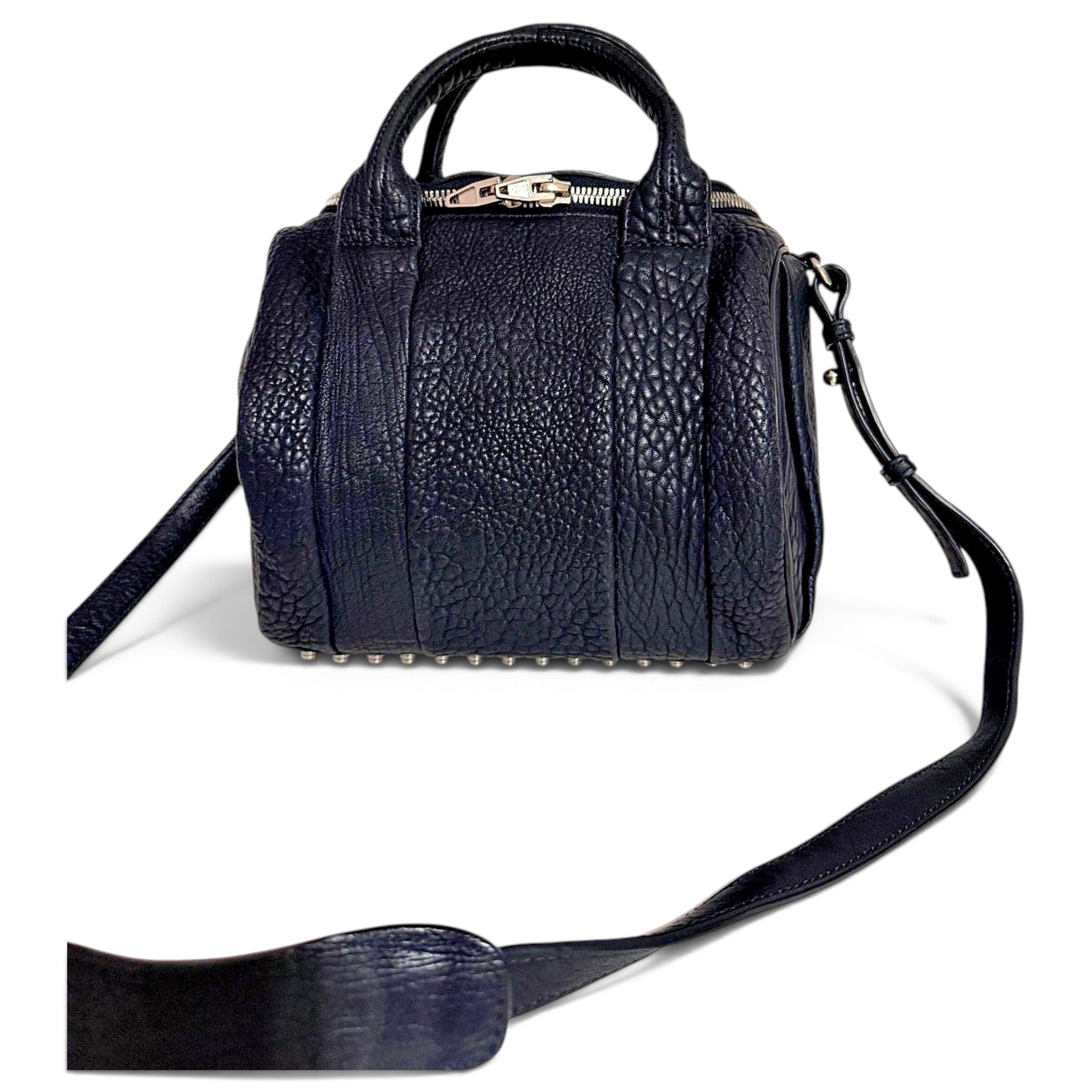 Rockie leather bowling bag