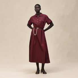 "Mosaique" short-sleeve dress