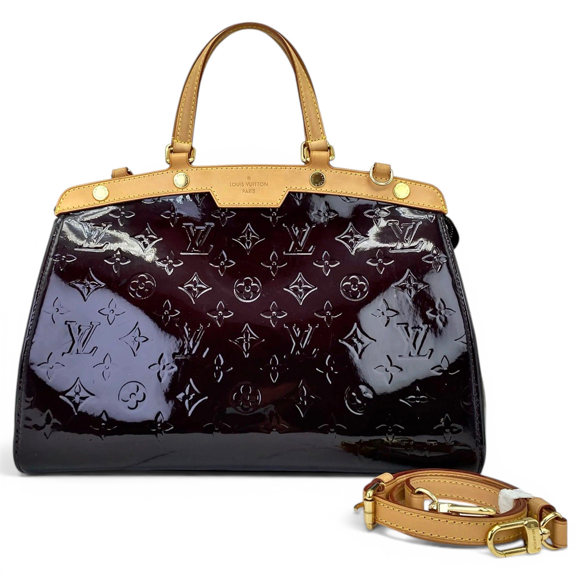 Bréa patent leather handbag