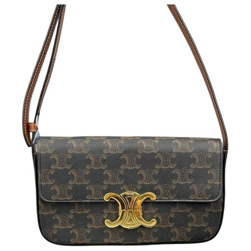 Triomphe Long leather handbag