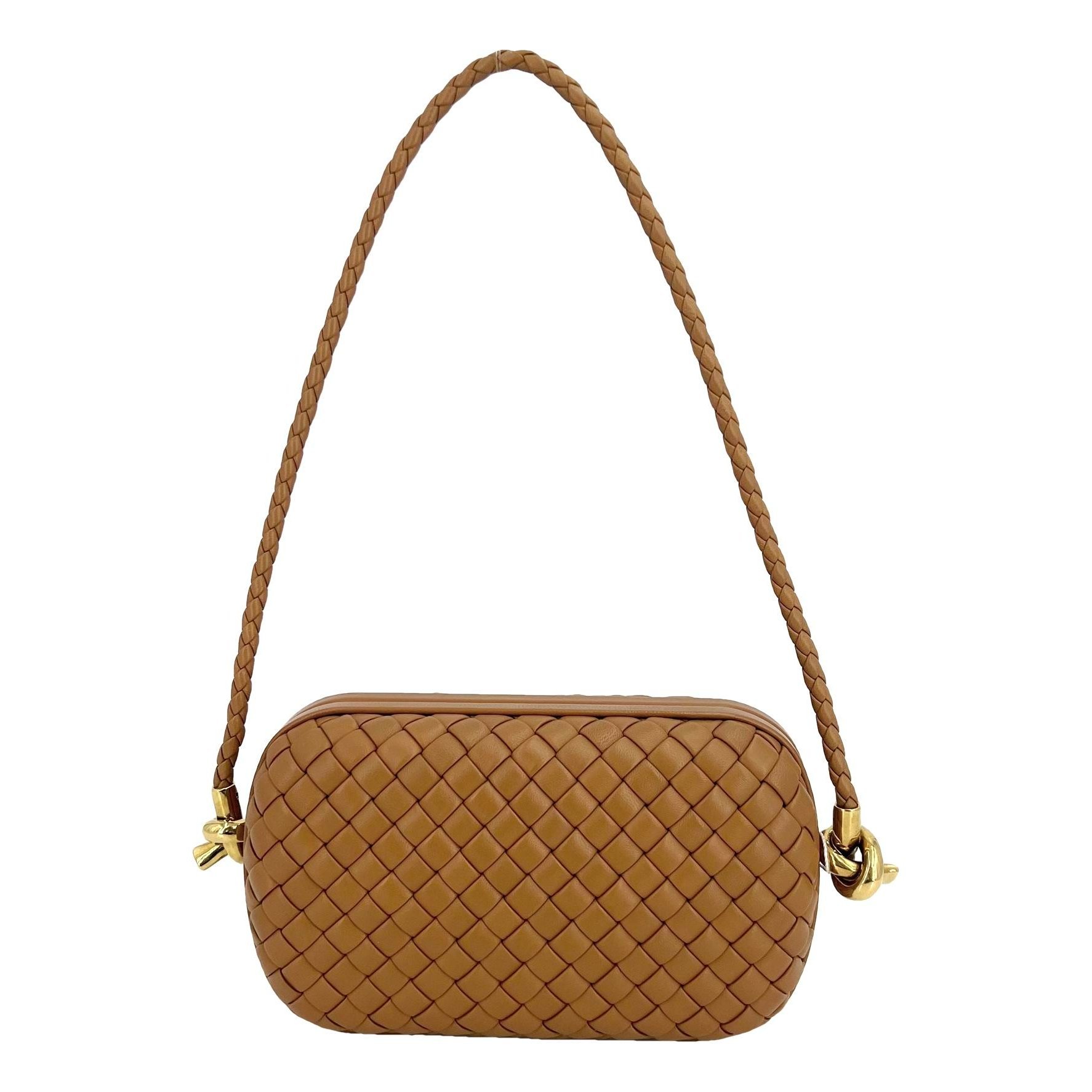 Knot leather handbag