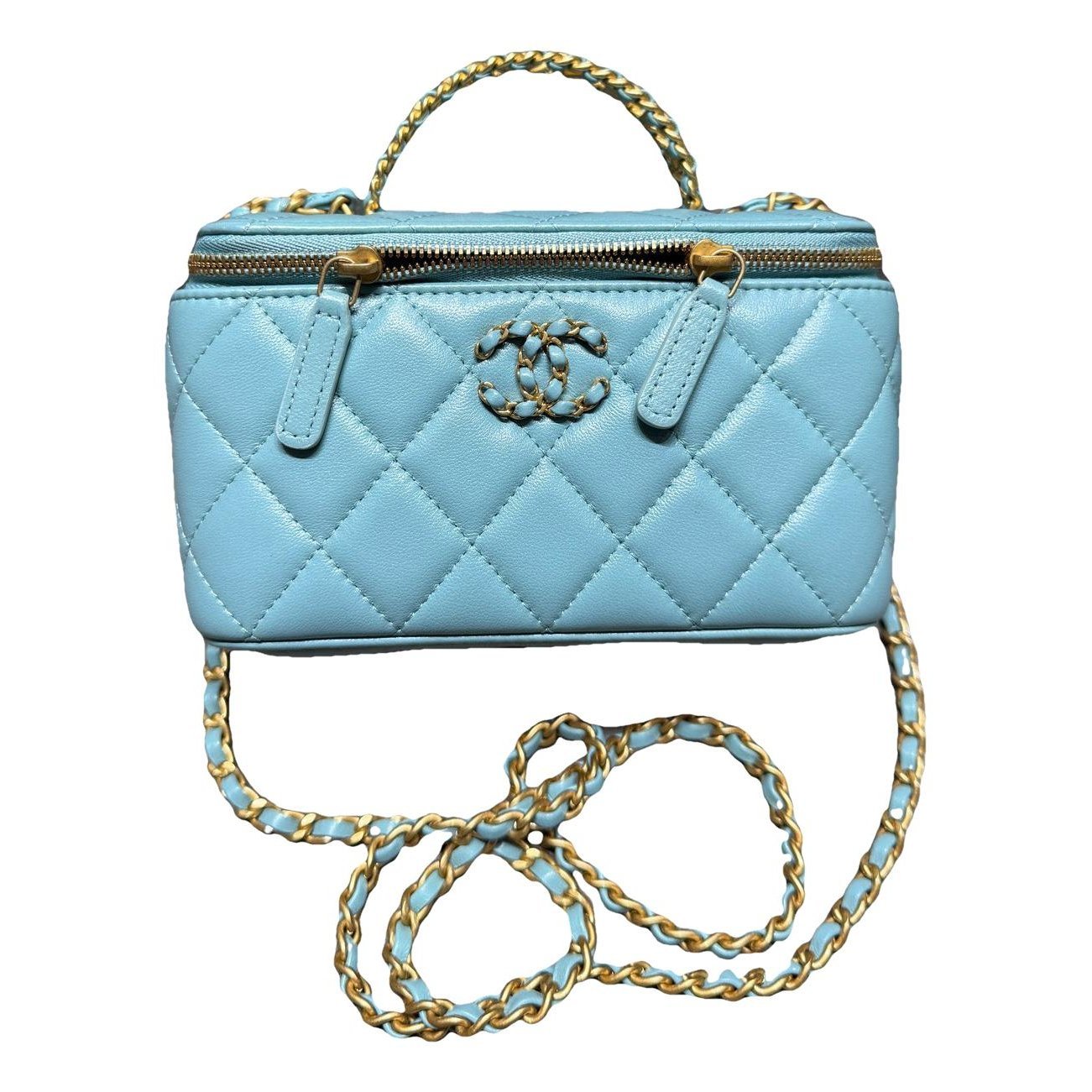 Vanity leather handbag