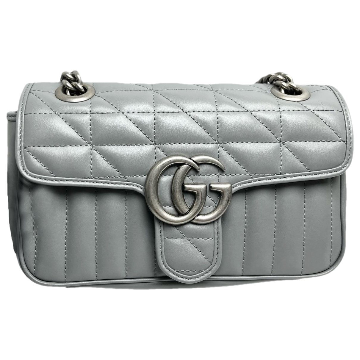 Pearly GG Marmont Flap leather crossbody bag