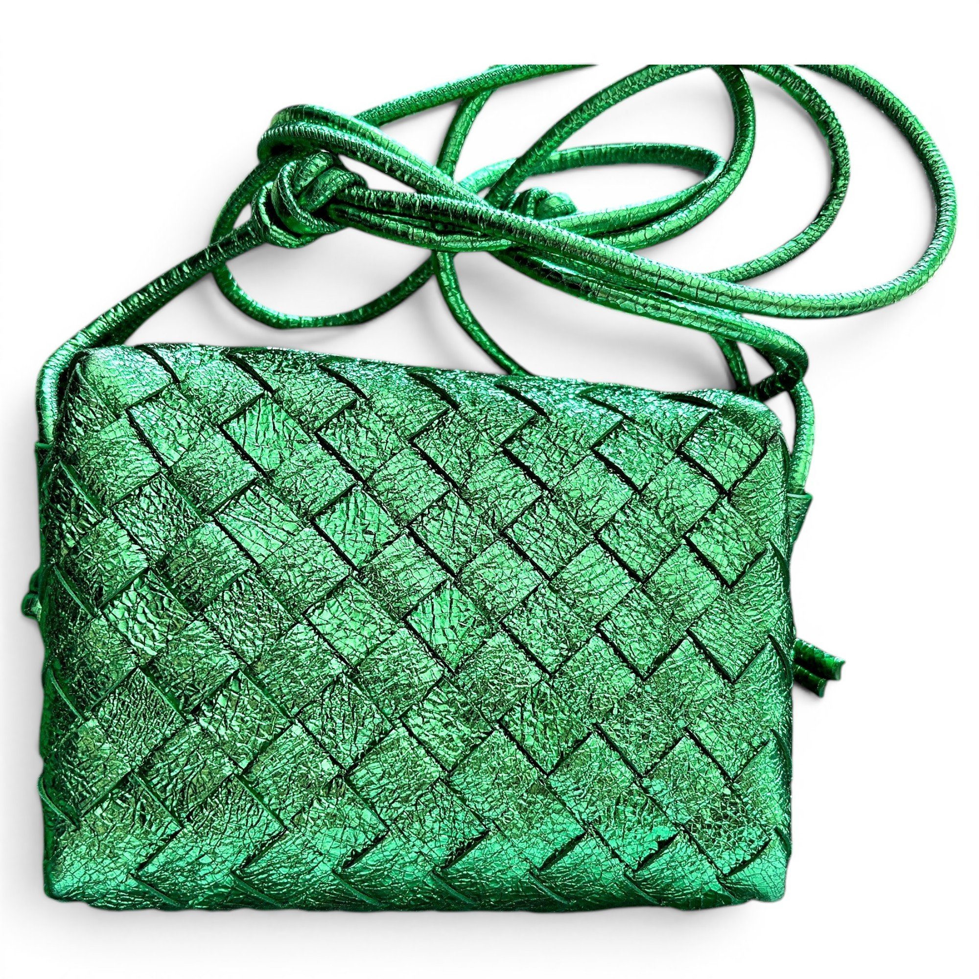 Loop leather crossbody bag