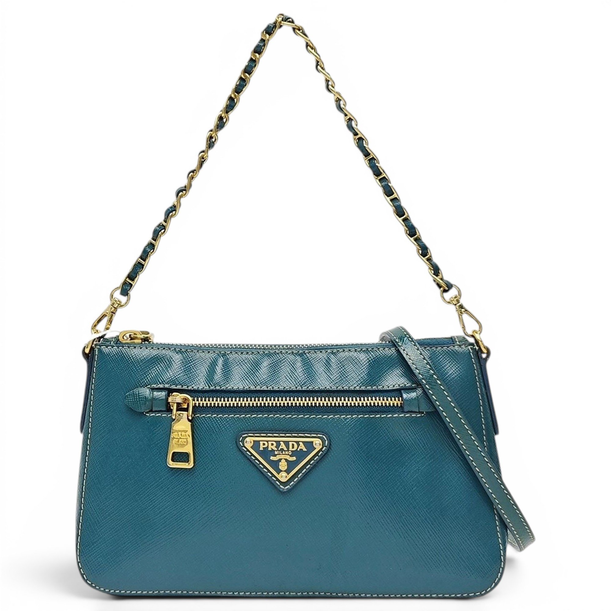 Patent leather handbag
