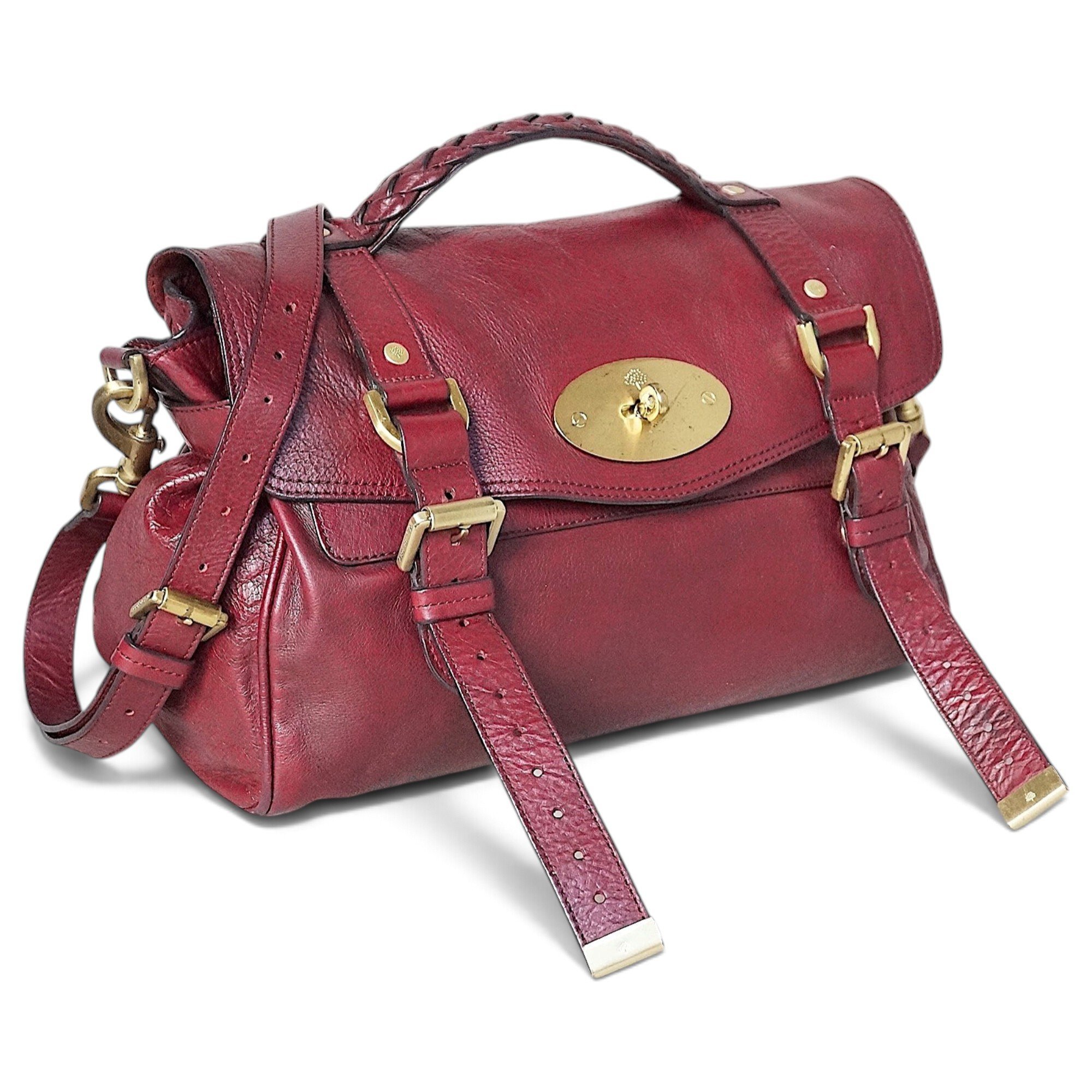 Alexa leather satchel