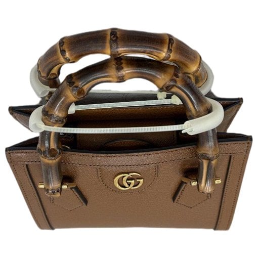 Bamboo leather handbag