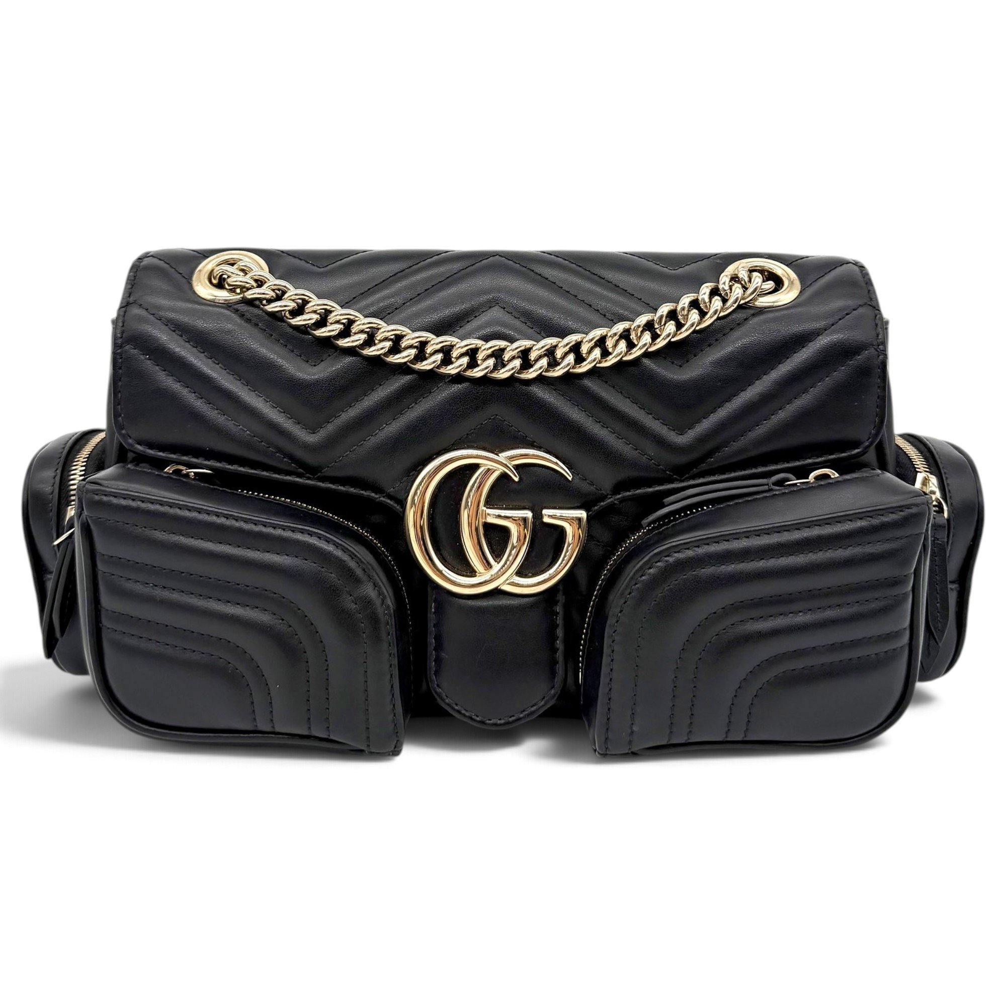 GG Marmont Flap leather crossbody bag