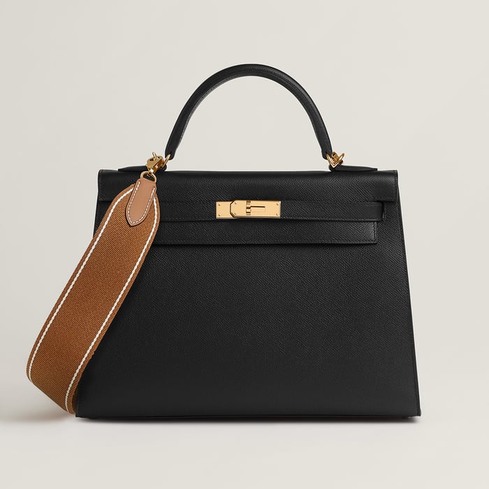 Sangle Wooly Sellier Bicolor Bag Strap