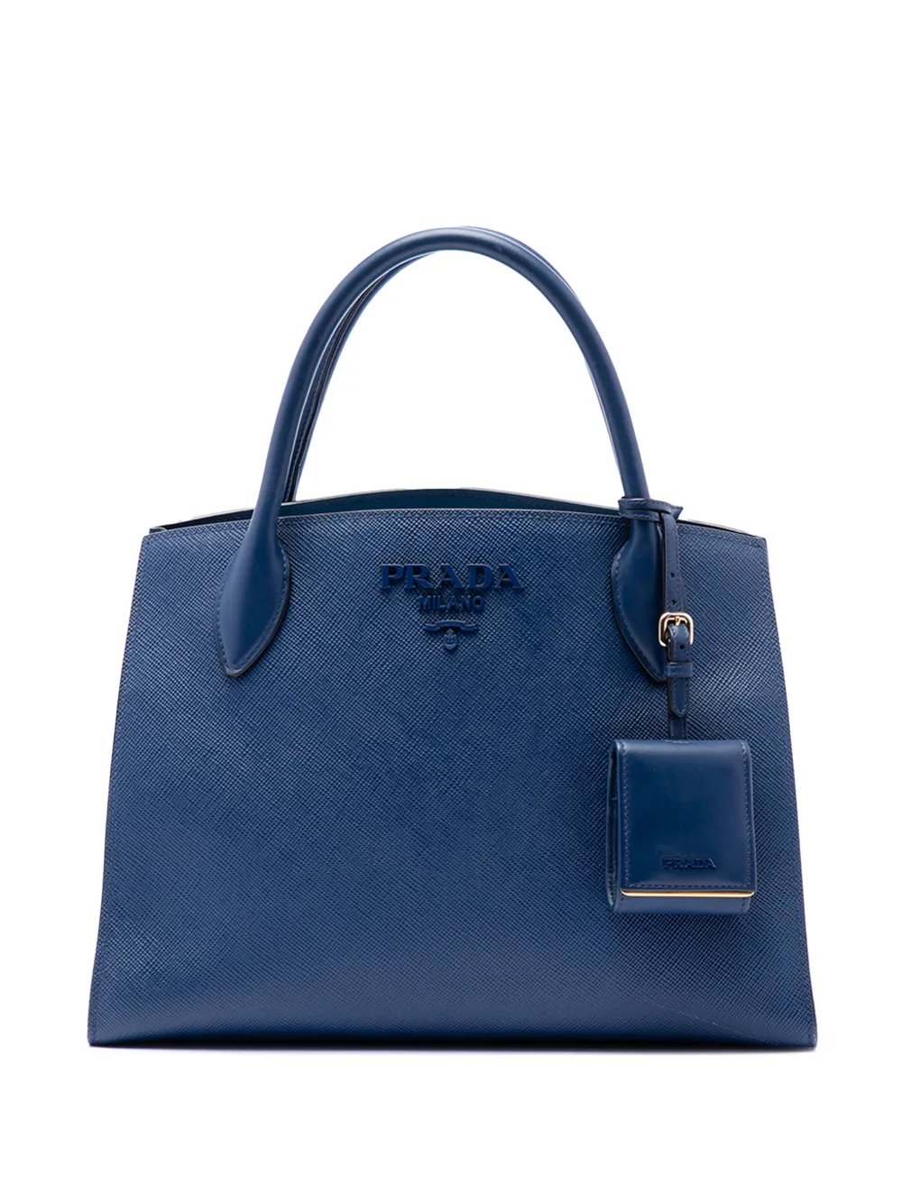 2010-2026 Medium Saffiano Cuir Monochrome Top Handle Tote satchel