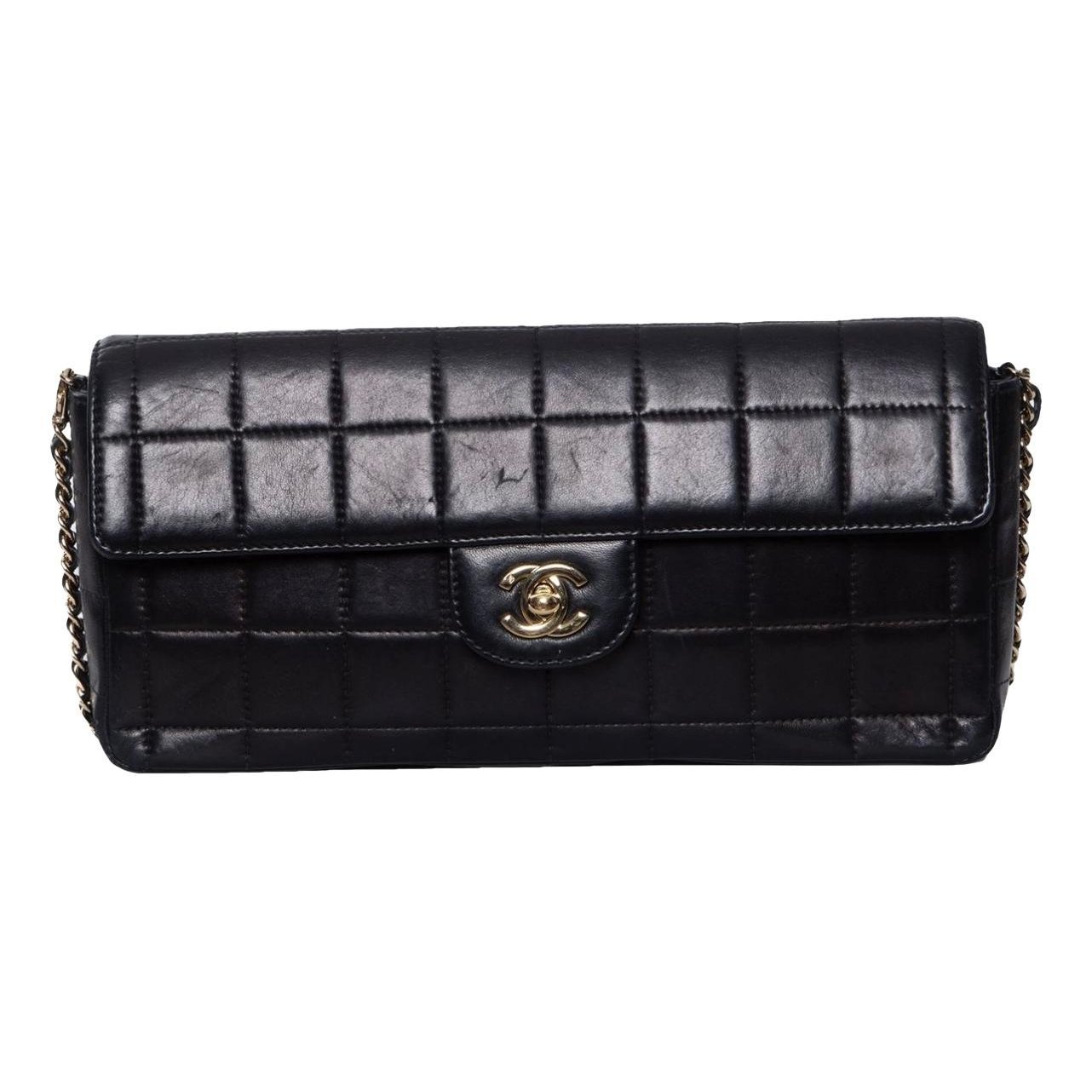 East West Chocolate Bar leather handbag