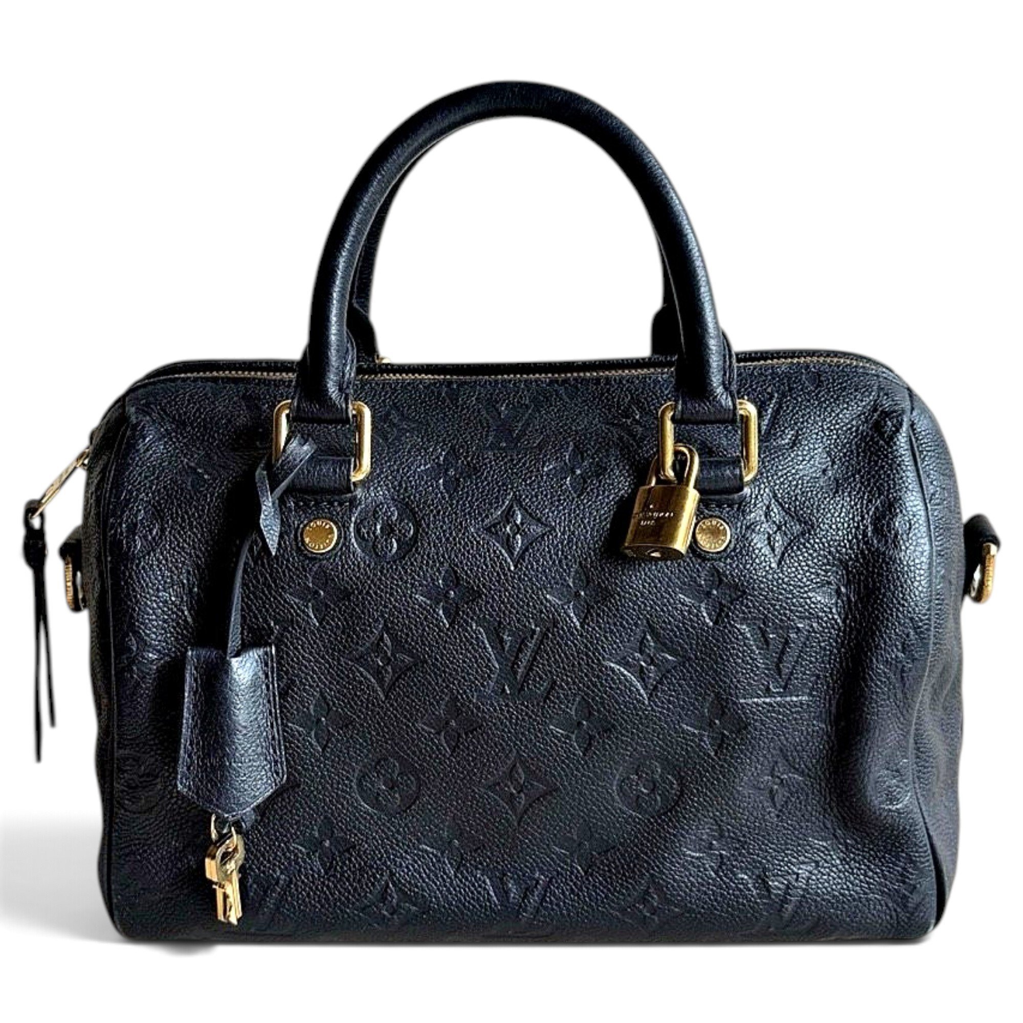 Speedy leather handbag