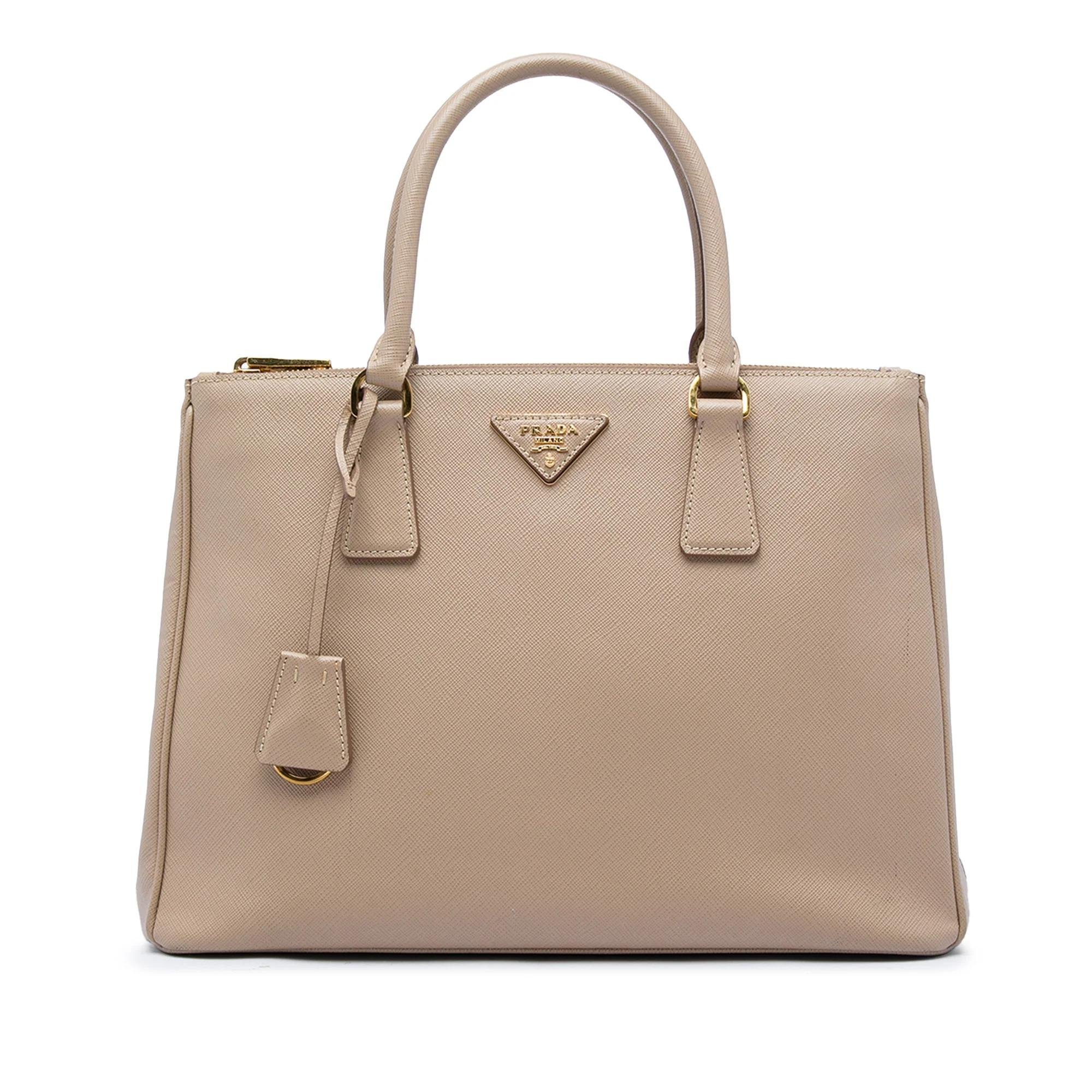 Double leather satchel