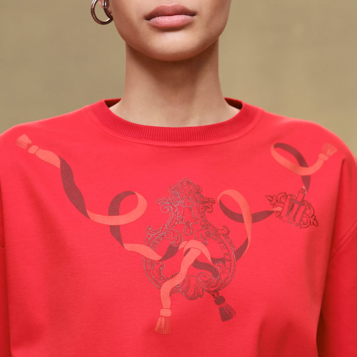 Rouge Amazone Printed Boxy T-shirt