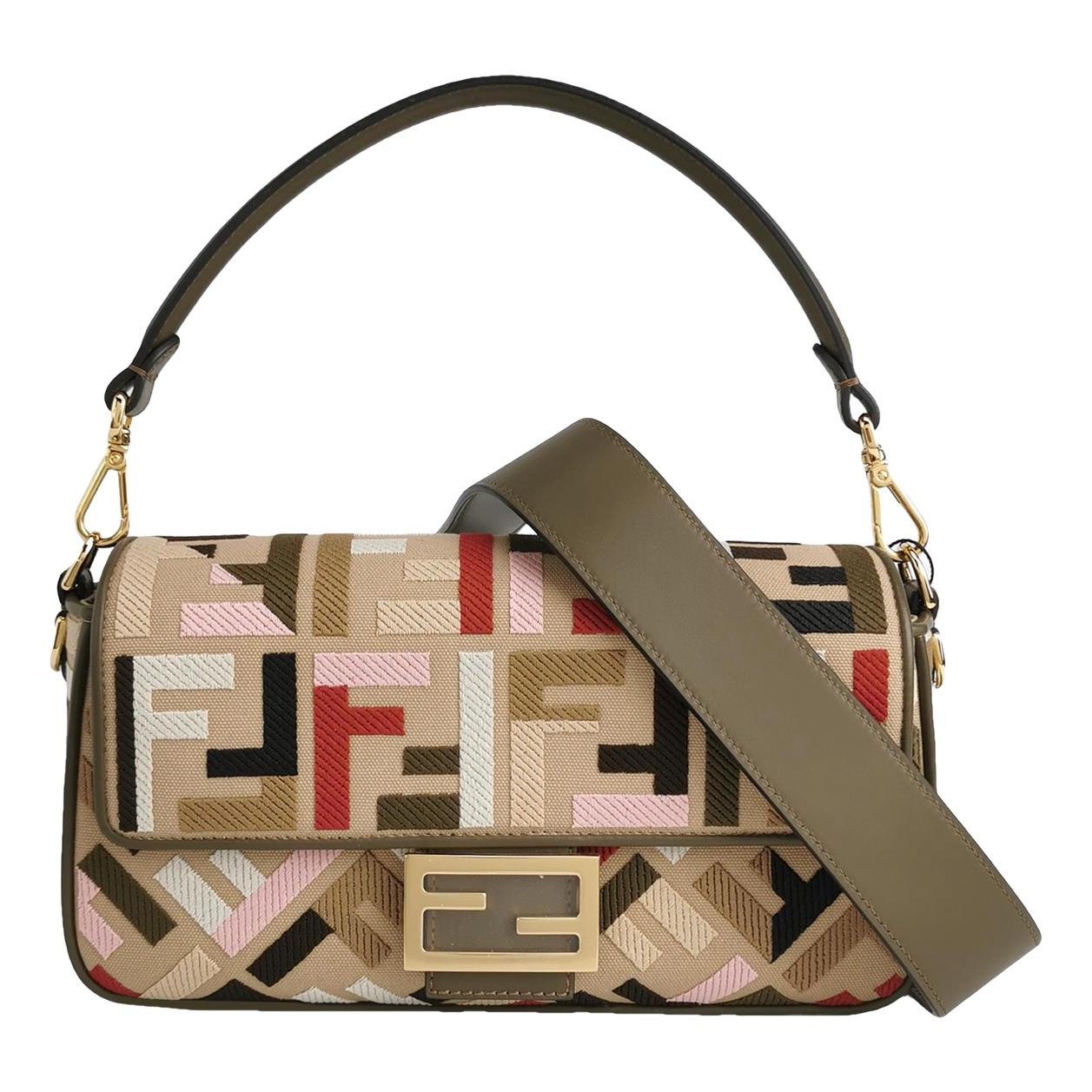 Baguette leather handbag