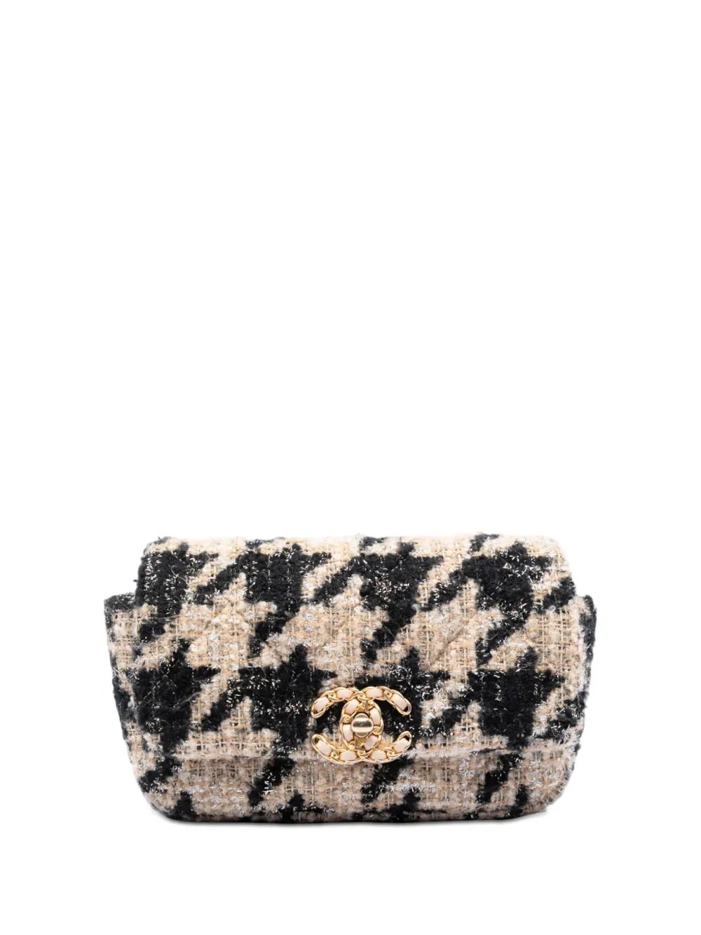 2019 Houndstooth Tweed 19 belt bag