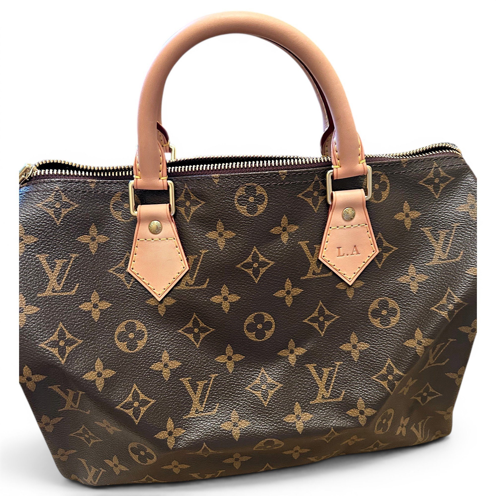 Speedy leather handbag