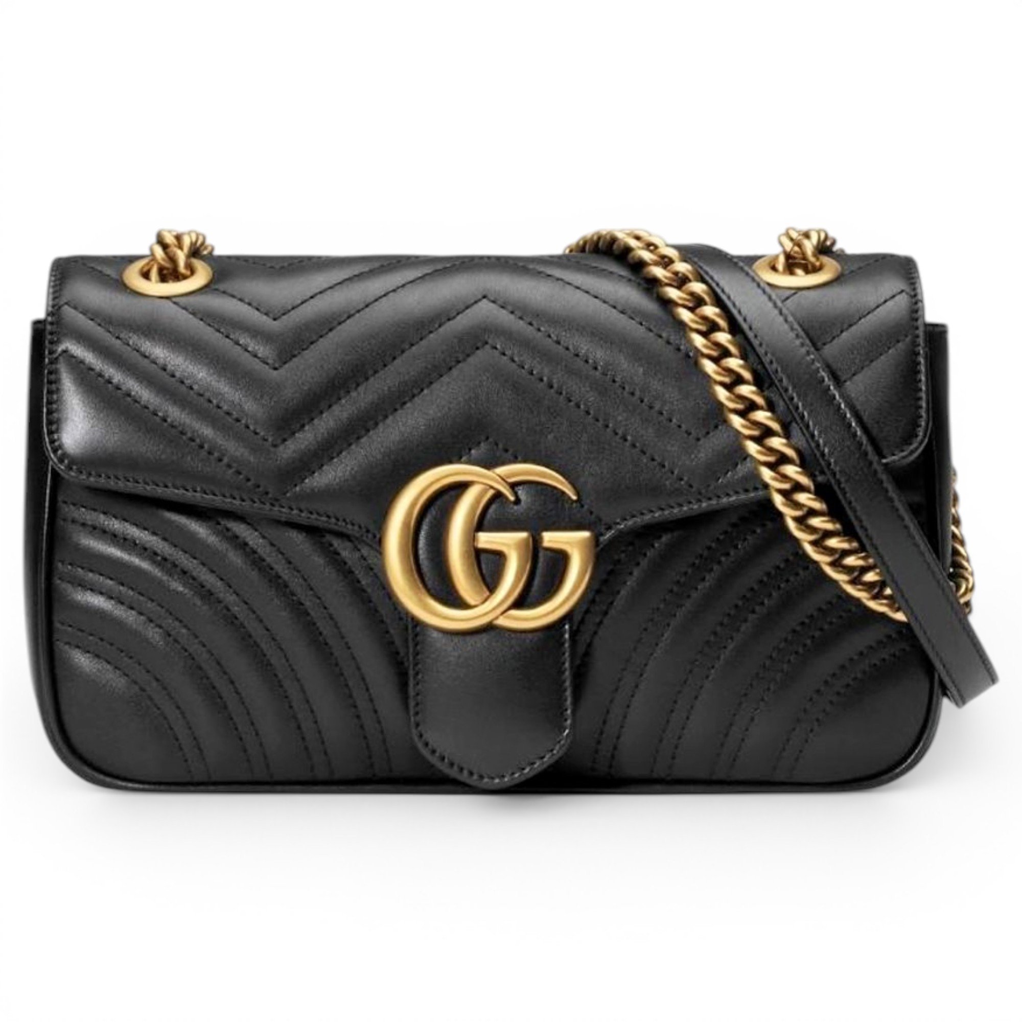 GG Marmont Flap leather crossbody bag