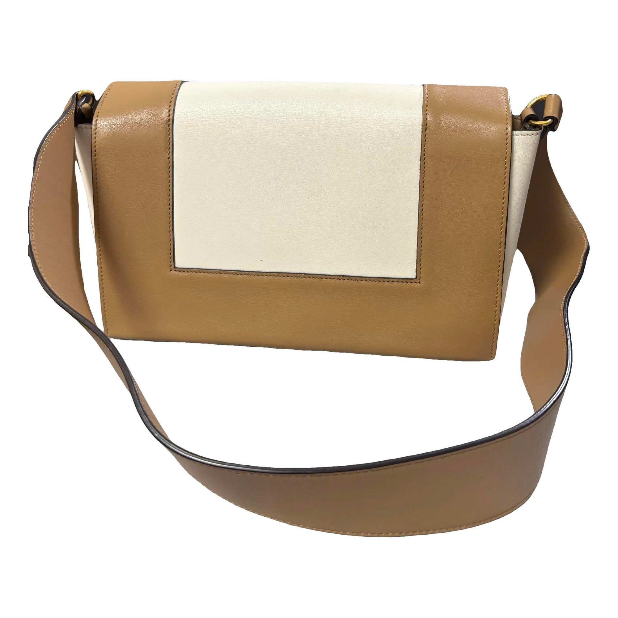 Frame leather handbag