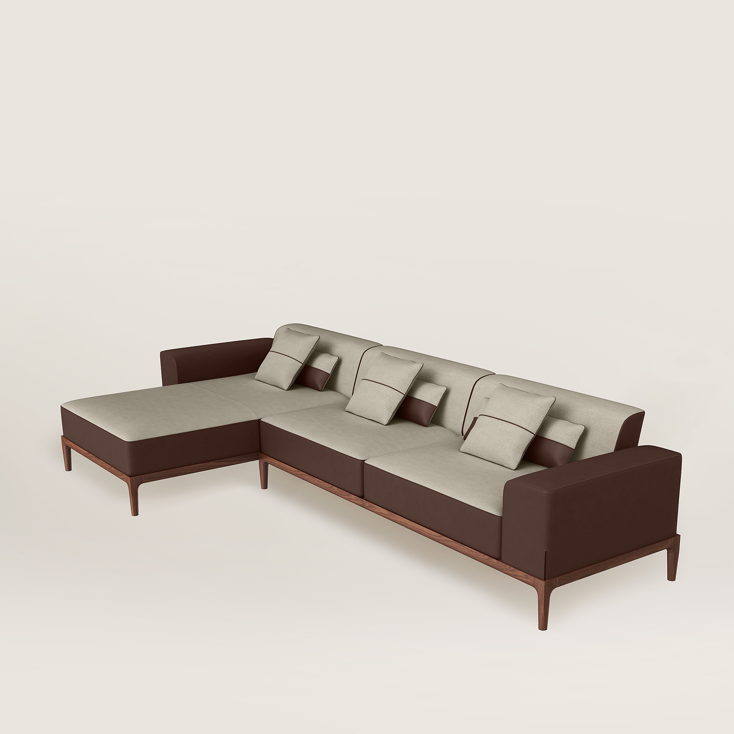 Sofa Sellier 2-seater with lounge chair