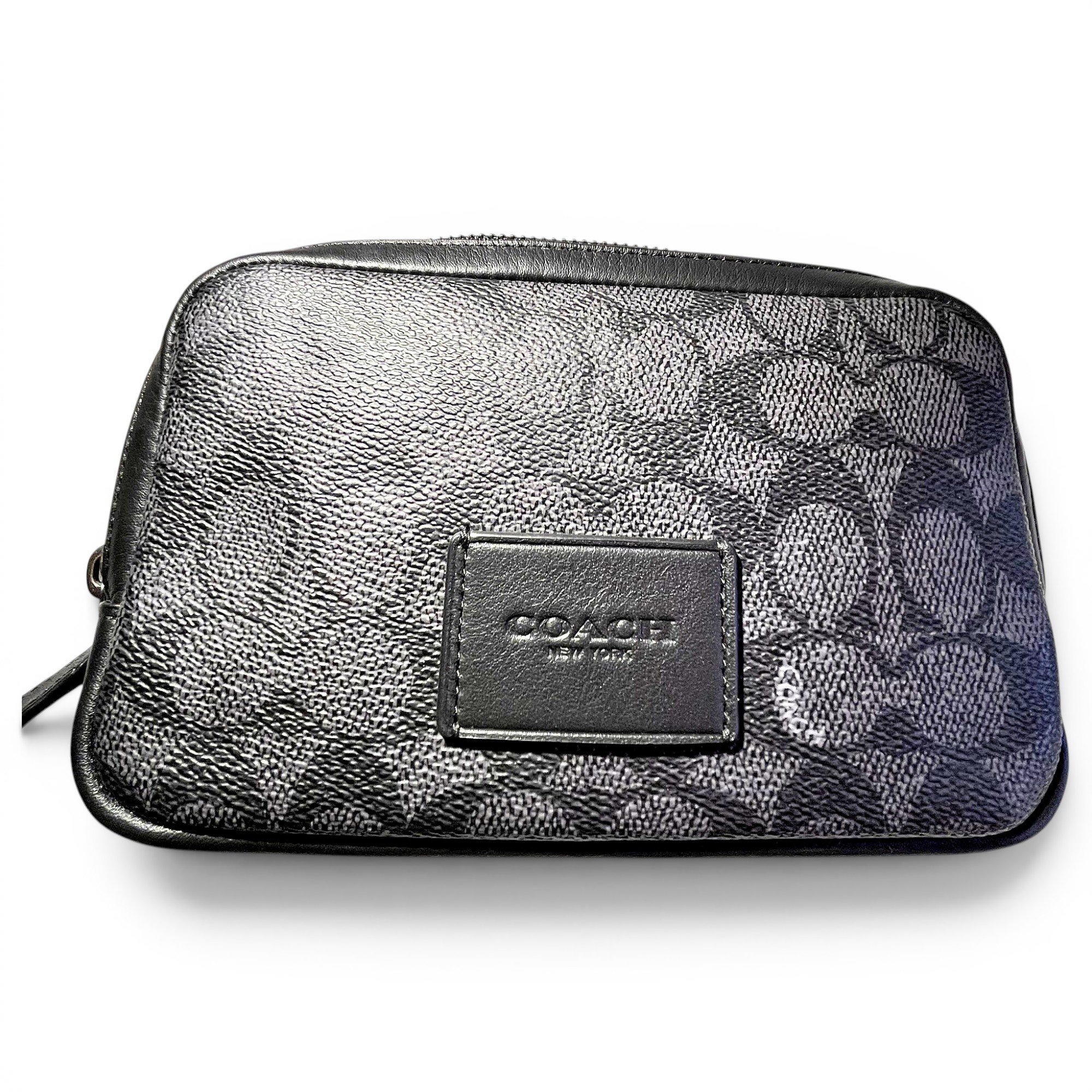Coach Signature Sufflette leather clutch bag