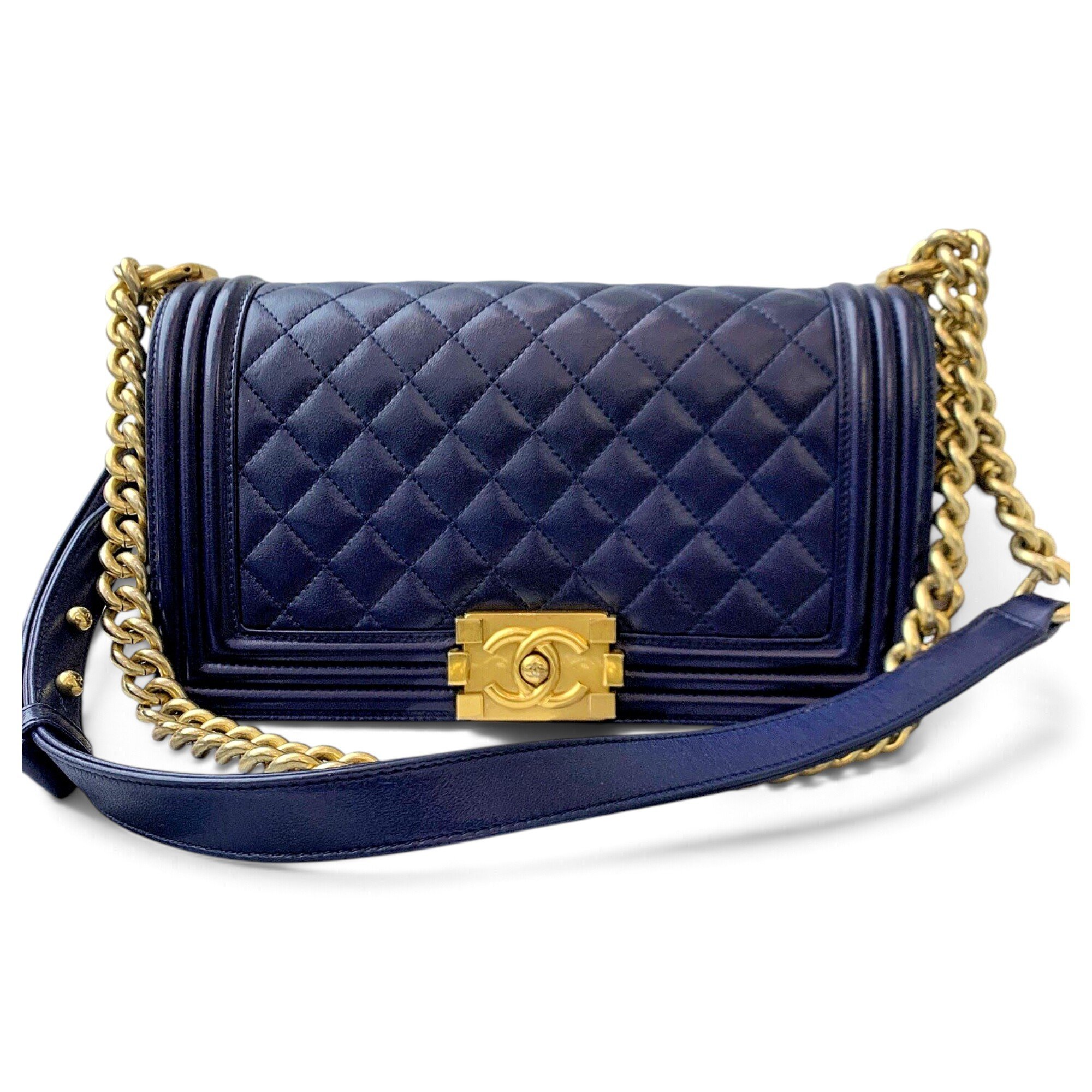 Boy leather crossbody bag
