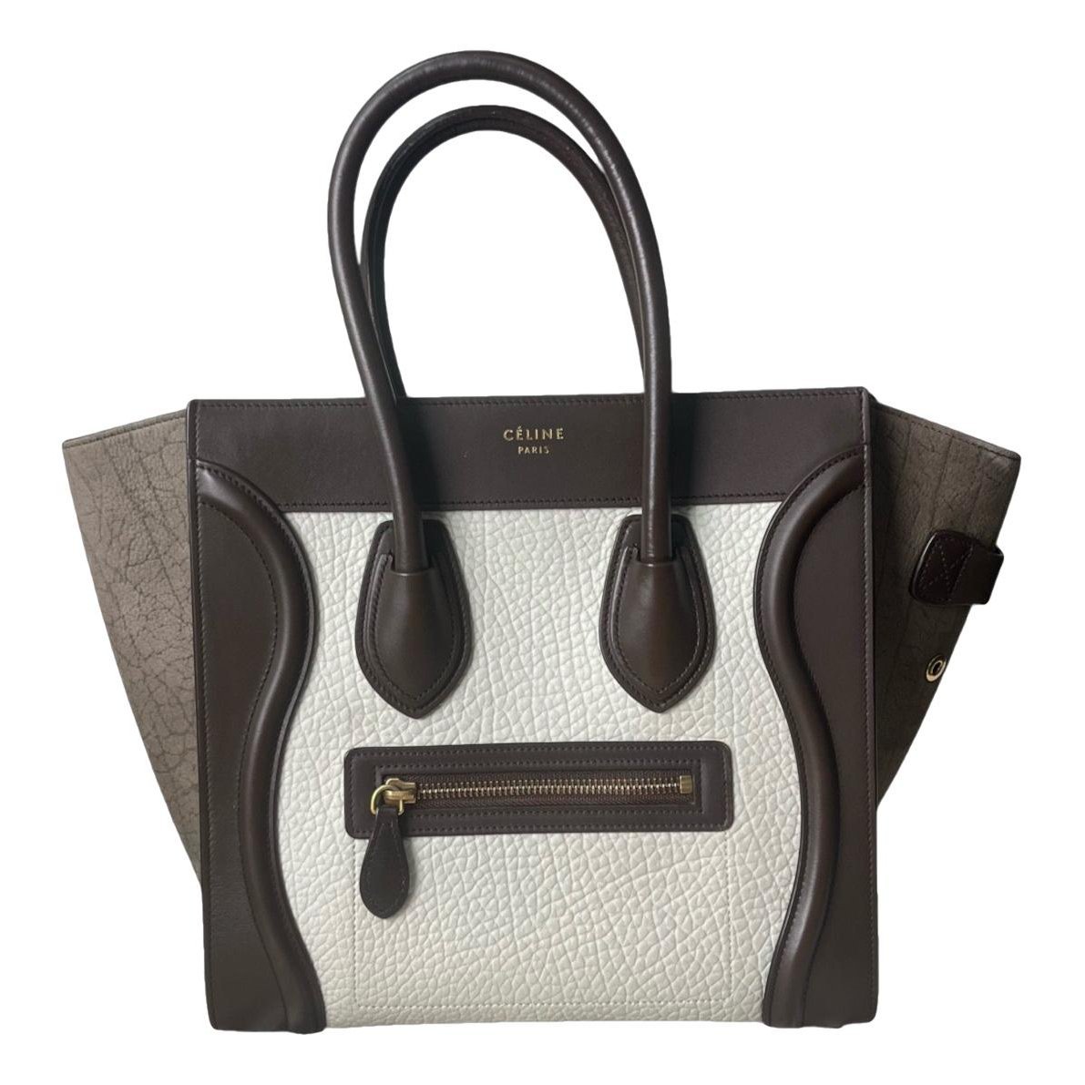 Luggage leather tote