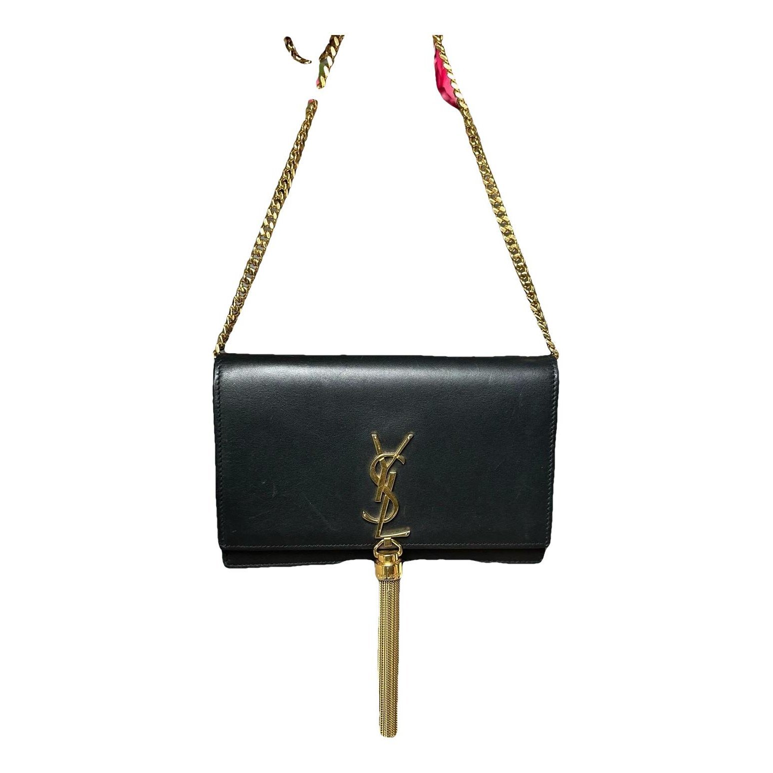 Pompom Kate leather handbag