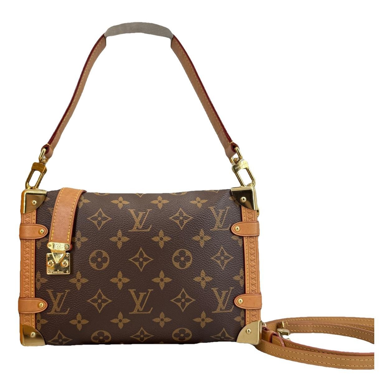 Side Trunk leather handbag