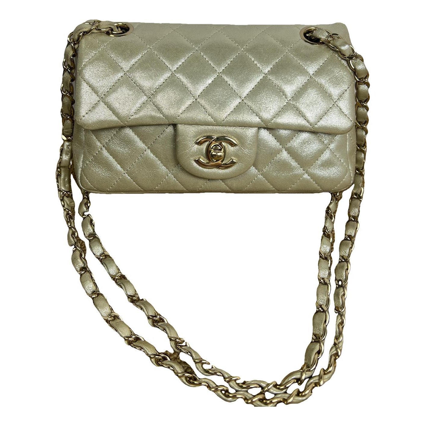 Trapezio leather handbag