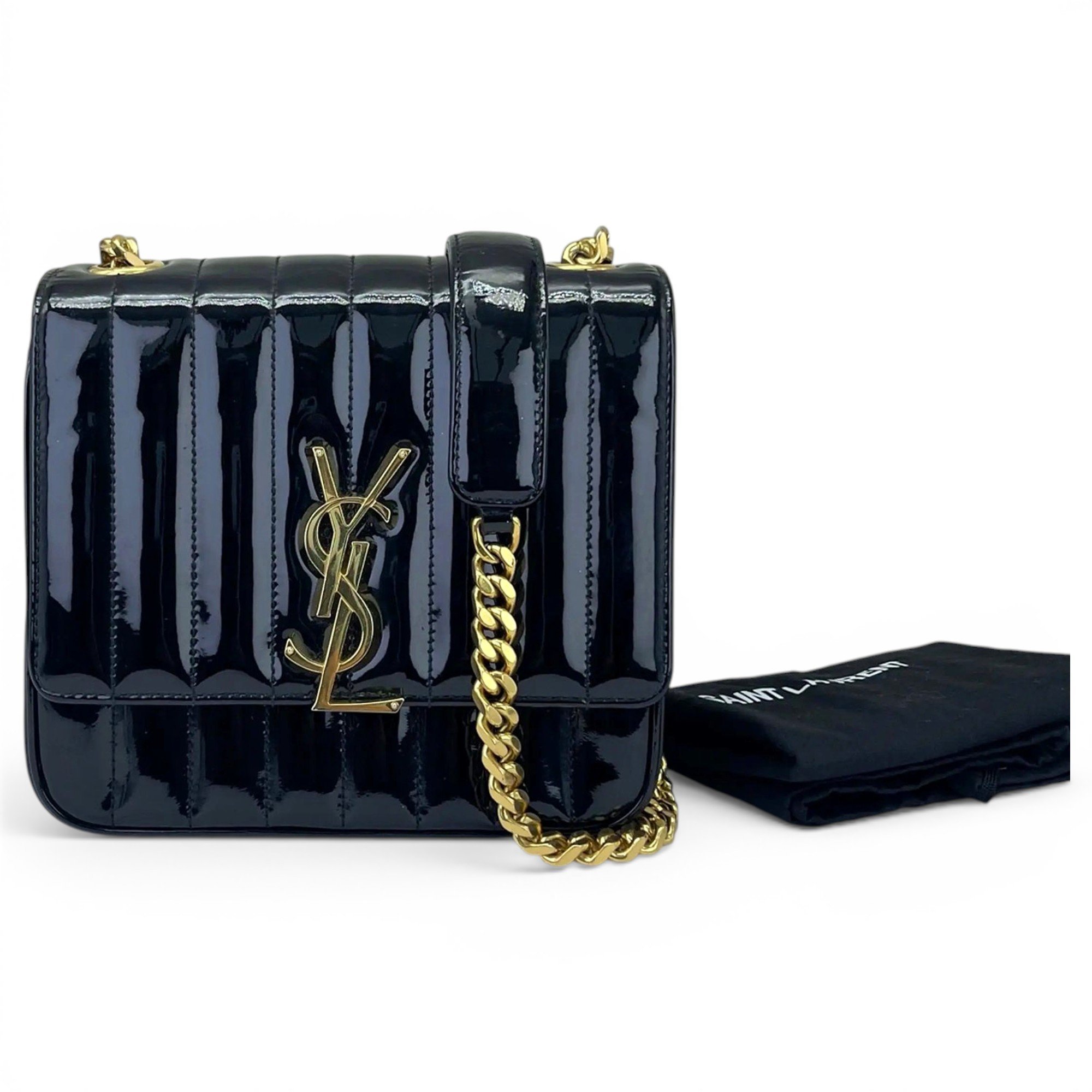 Vicky patent leather handbag