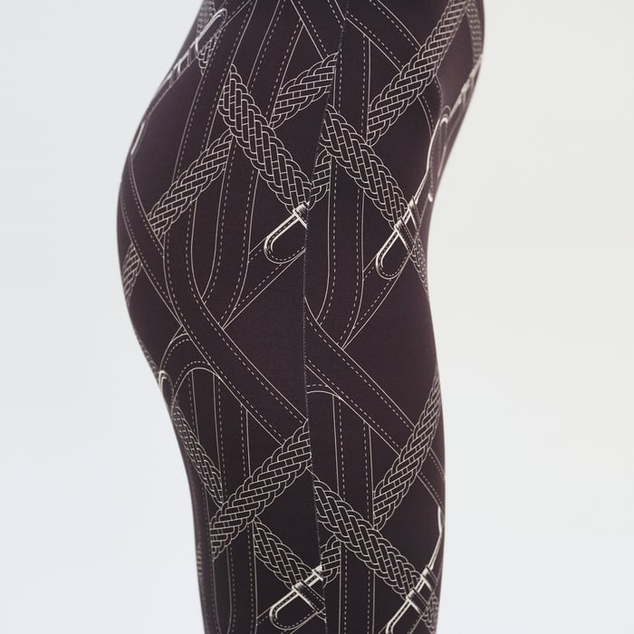 Marron Fusain Coaching Remix Leggings
