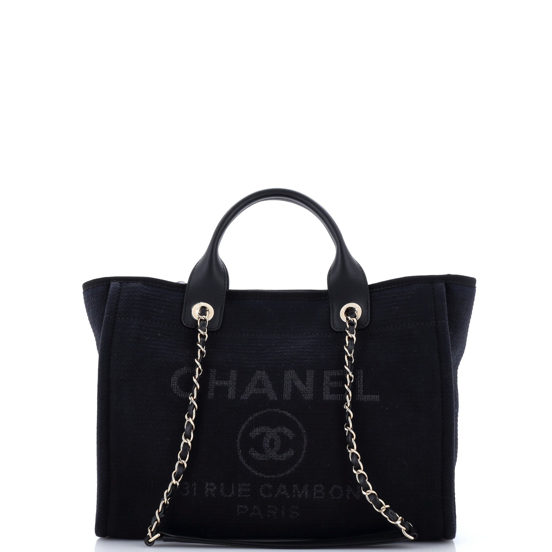 Chanel Deauville NM Tote Mixed Fibers Small