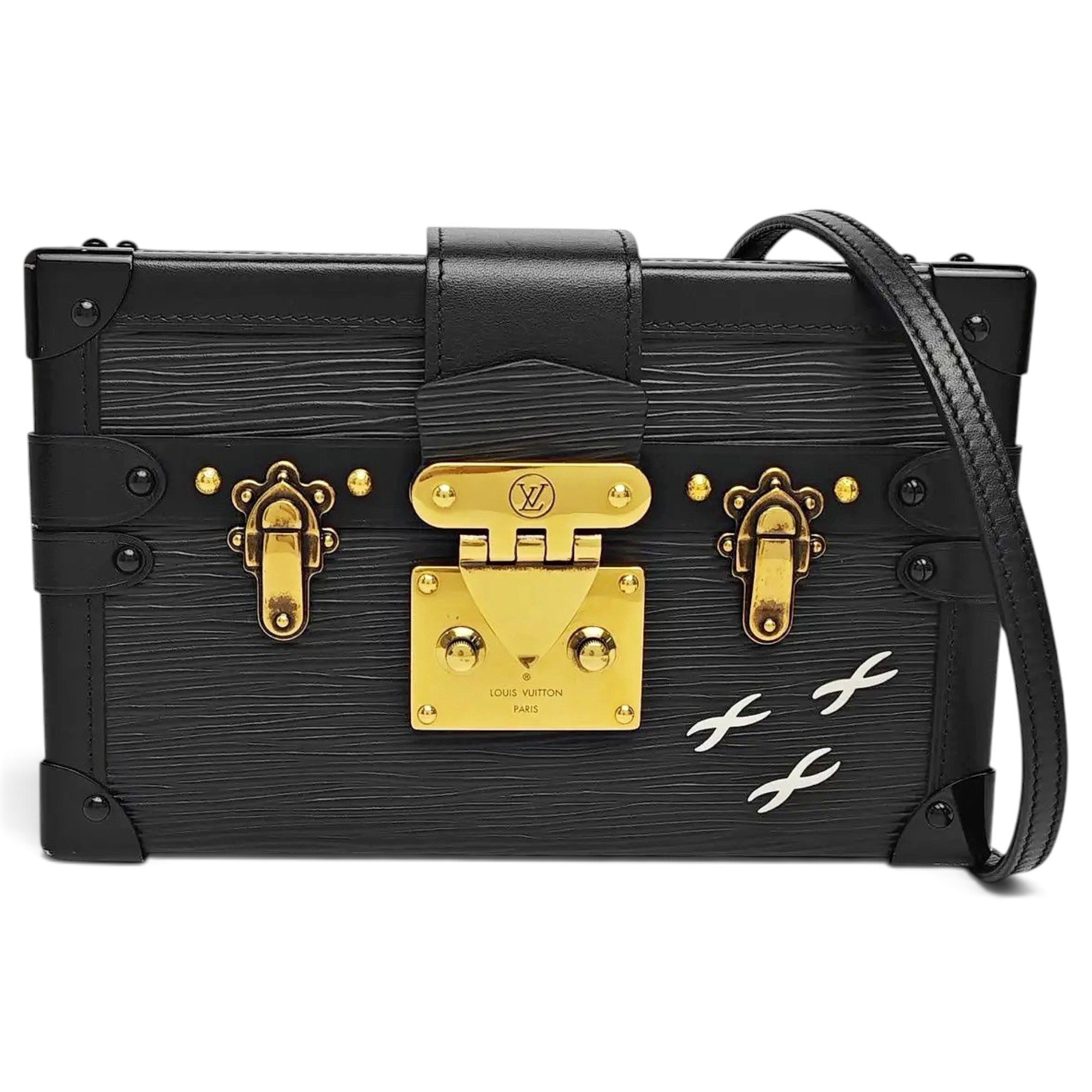 Petite Malle leather handbag