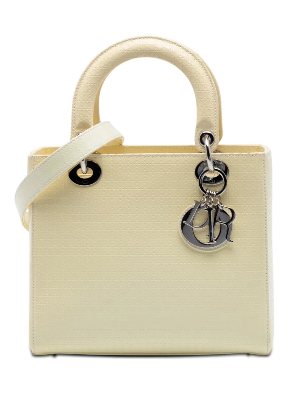 2016 Medium Patent Microcannage Lady Dior satchel