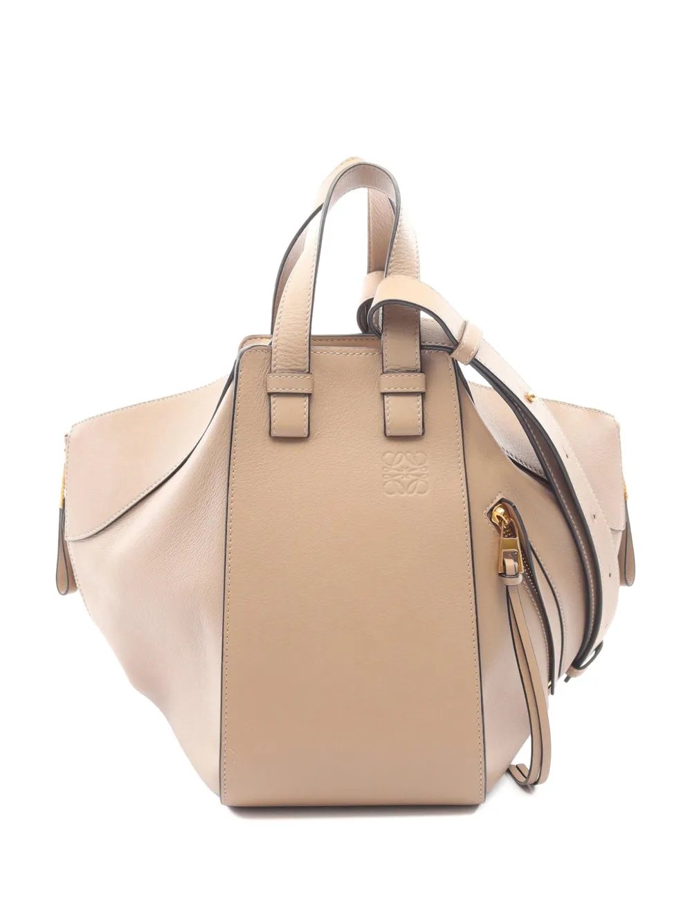 2016-2026 Small Grained Calfskin Drawstring Hammock Bag satchel