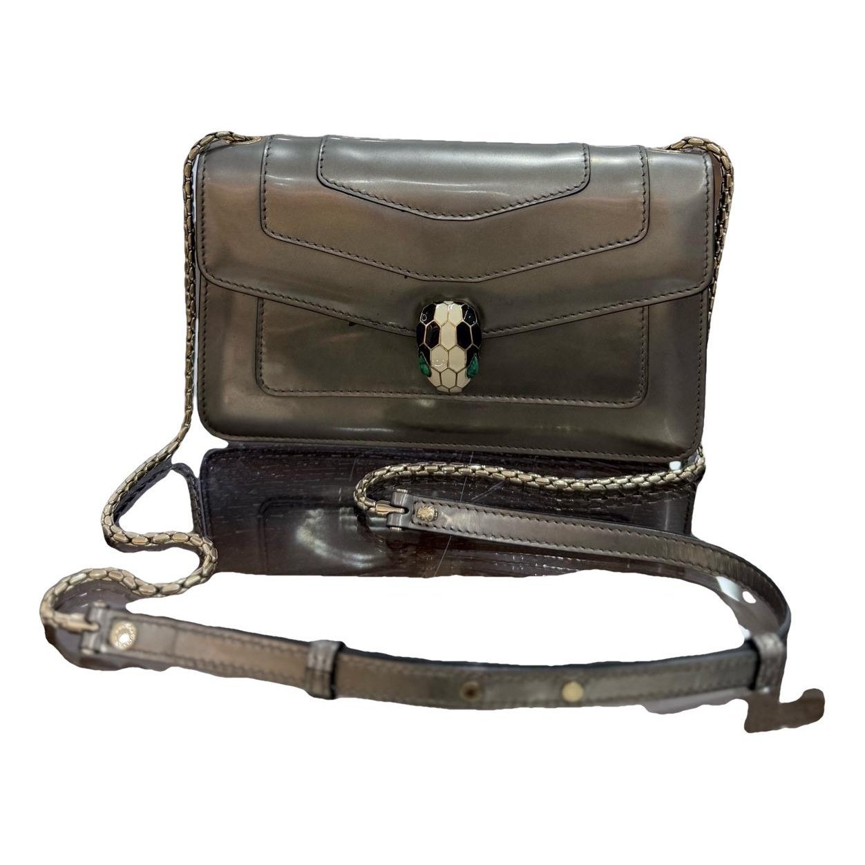 Serpenti leather handbag